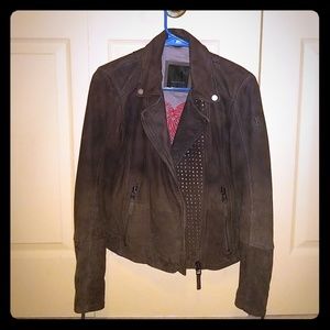 Mauritius leather suede jacket